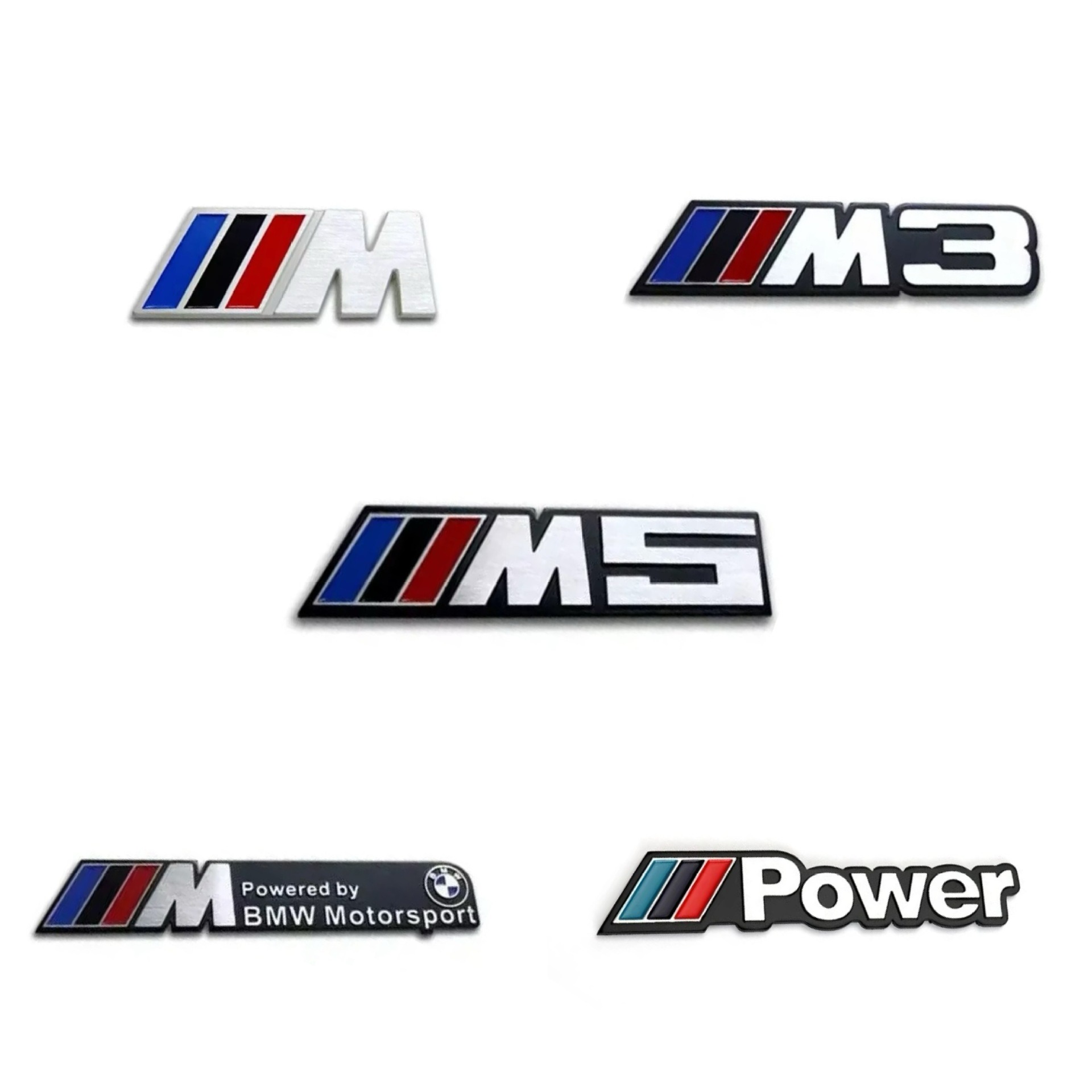 Power Tools Logo - Metalowa naklejka z emblematem M na