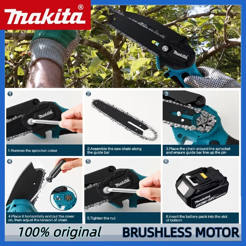 Piła łańcuchowa Makita 6 cali, – Power Tools Garden recenzja i cena