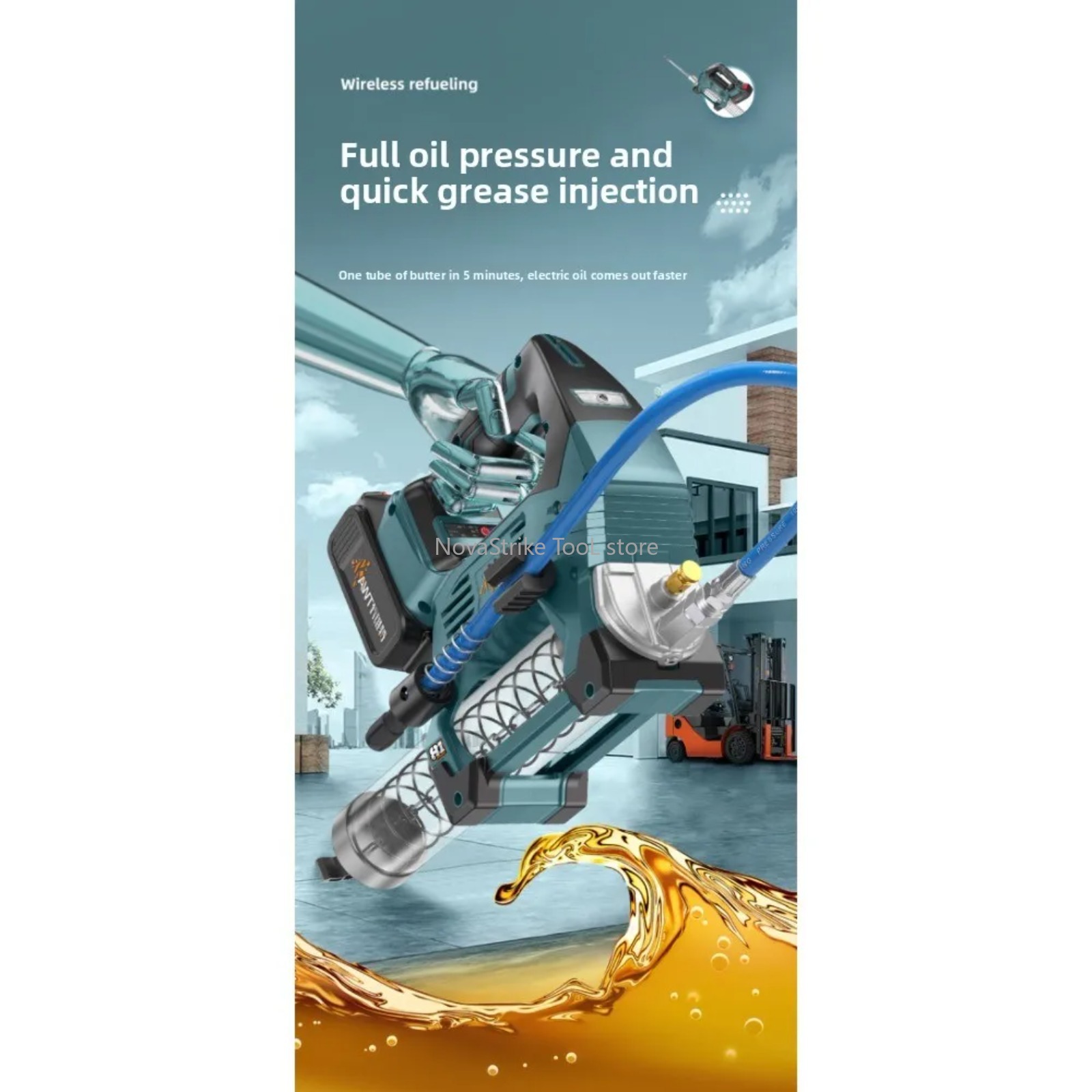 Bezszczotkowy pistolet do smar – Power Tools Grease recenzja i cena